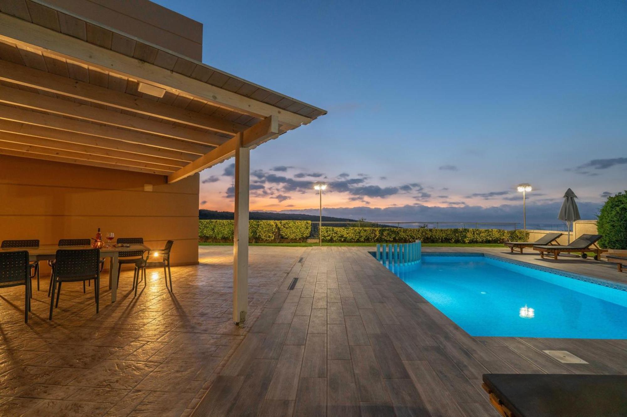 Villa Ariella With Sea View Agia Marina المظهر الخارجي الصورة